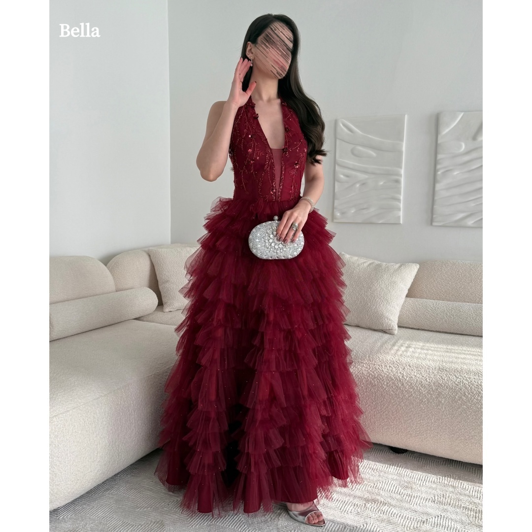 Women Formal Wear For Graduation - ベラカスタマイズサテンオフショルダービーズ付きプロムドレスパーティードレス女性用レッドイブニングガウンフォーマルパーティーウェアエレガント