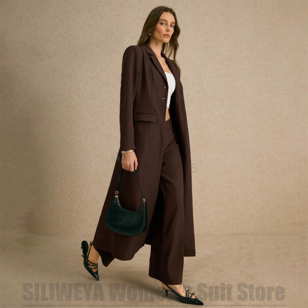 Women Formal Wear Tailor - ファッションレディーススーツ 2ピース 長袖 シングルブレスト エレガント 無地