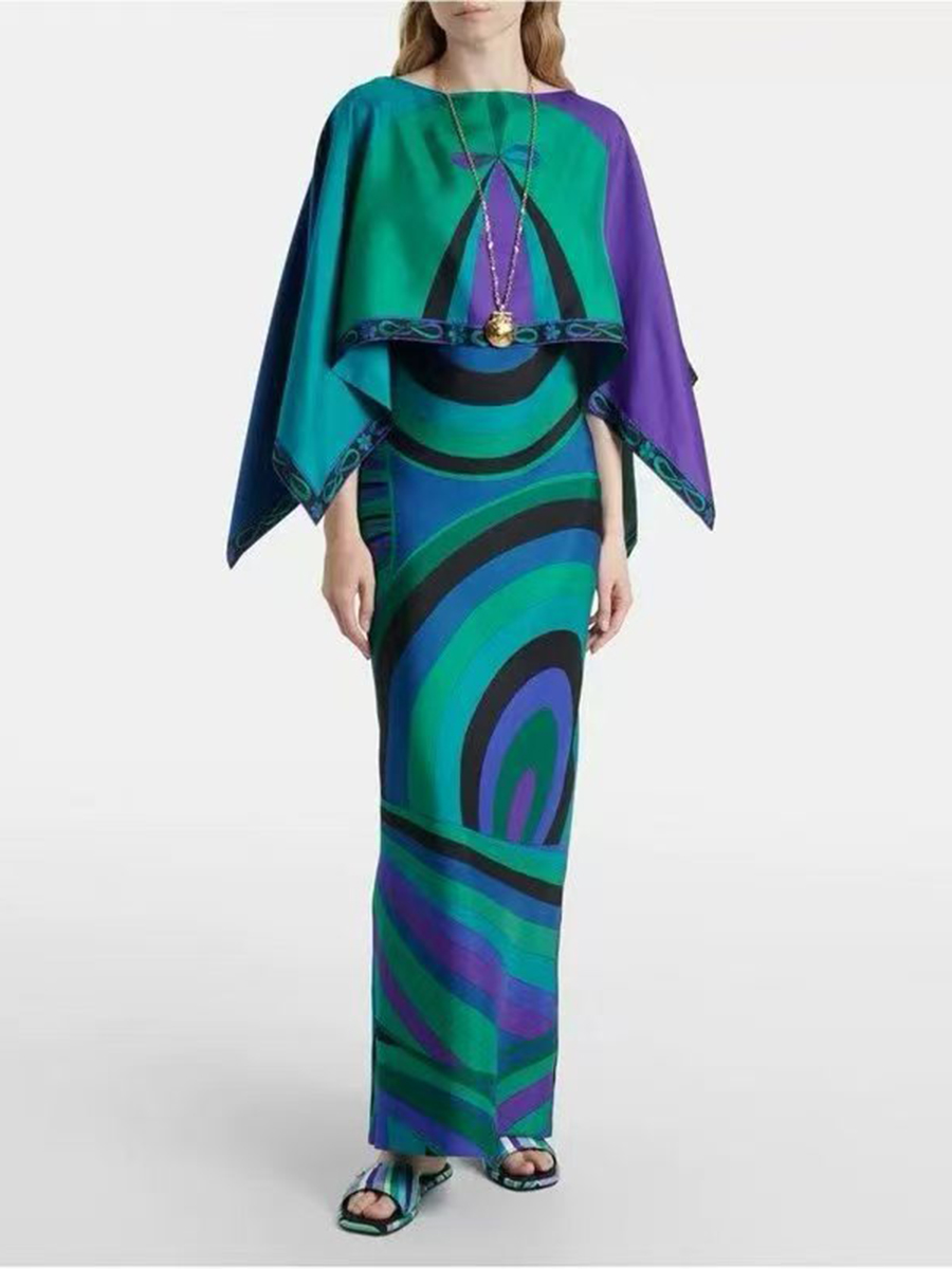 VGH ライトブルーの抽象柄プリントツーピースセット、女性用 - Formal Attire Woman のレビューと価格