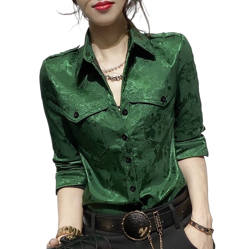 女性トップス春と秋のフル長袖女性のシャツブラウスオフィス服着 - Formal Dress Female のレビューと価格
