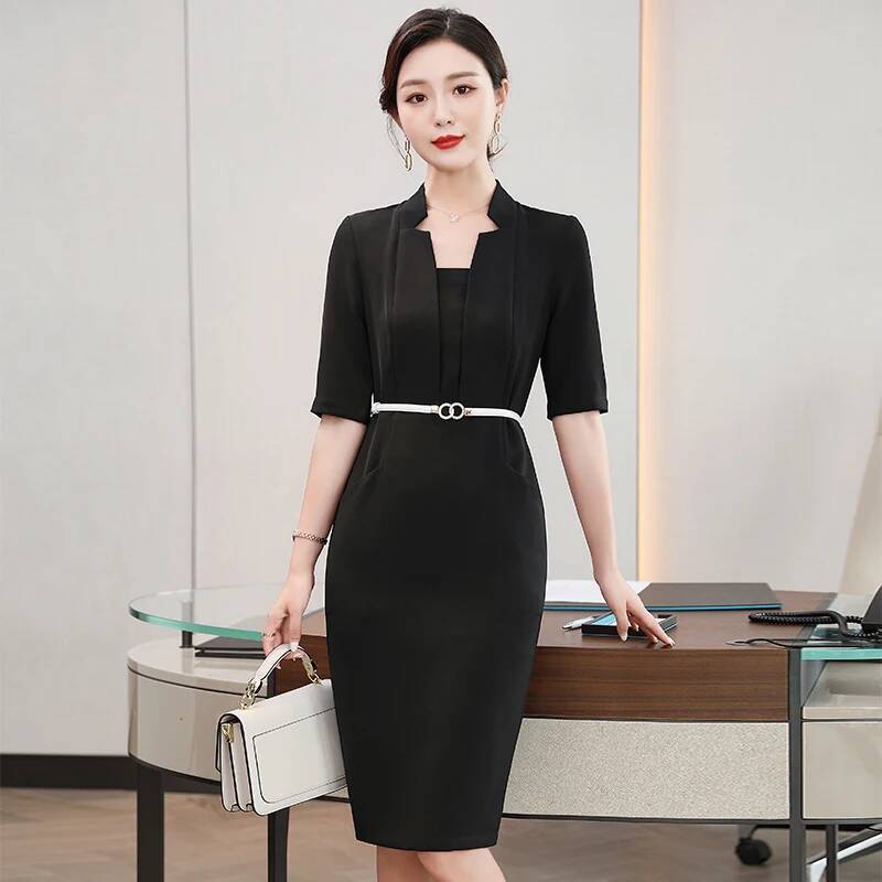フォーマルOLスタイル スリムヒップドレス 夏 半袖 レディ - Women Formal Wear H&M のレビューと価格