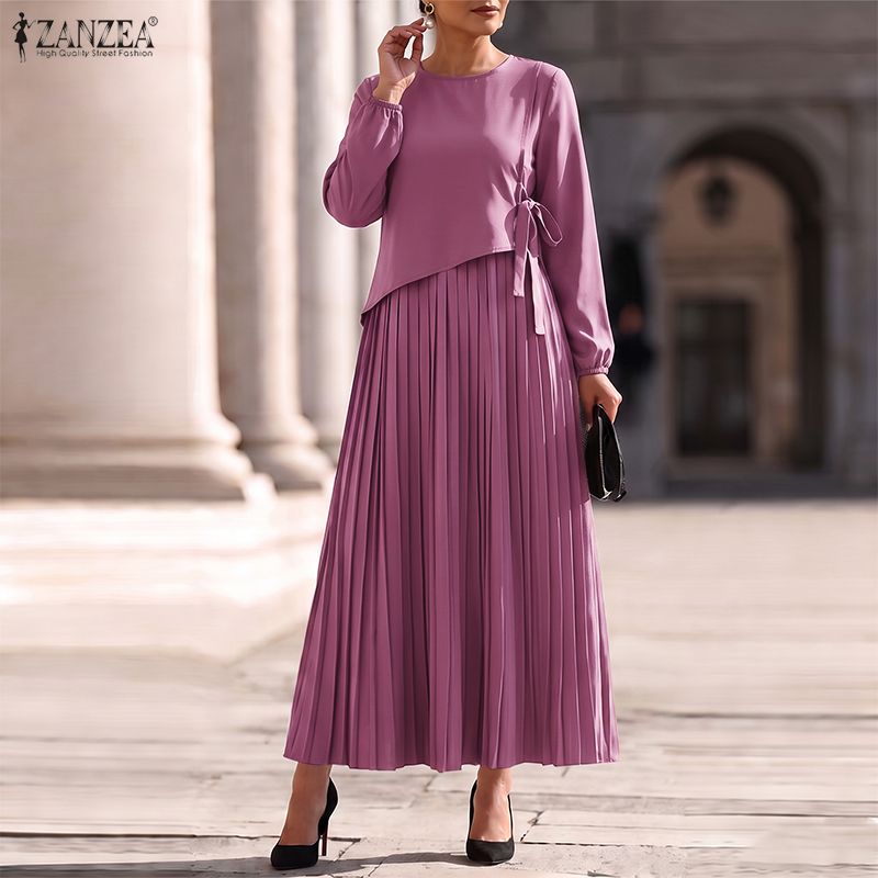 ZANZEA プラスサイズ レディース Oネック 長袖 プリ - Women Formal Office Wear Tops のレビューと価格