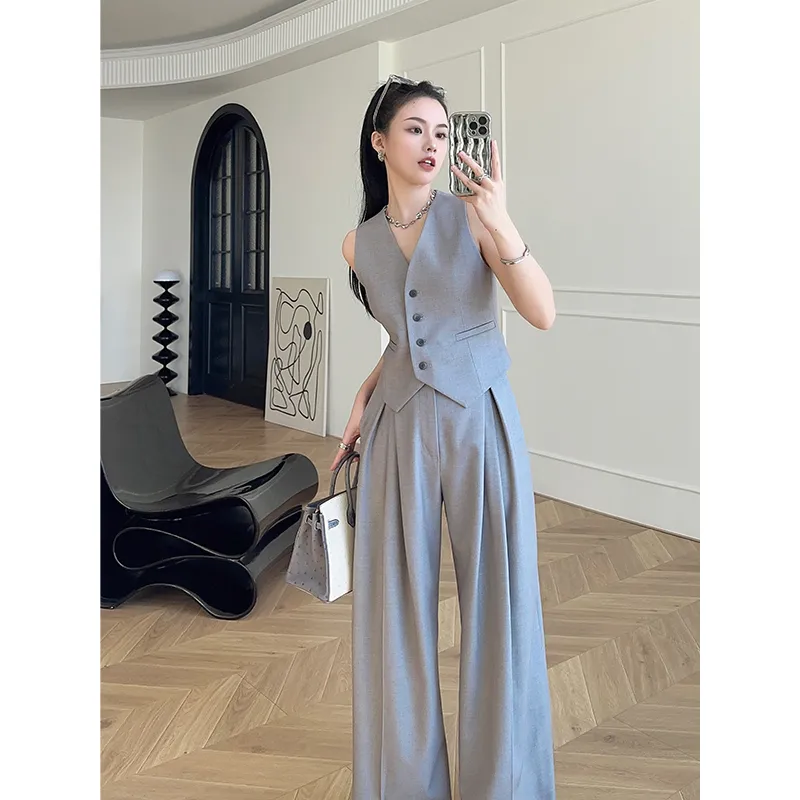 レディースノースリーブベストワイドレッグパンツセット - フ - Formal Attire Woman のレビューと価格