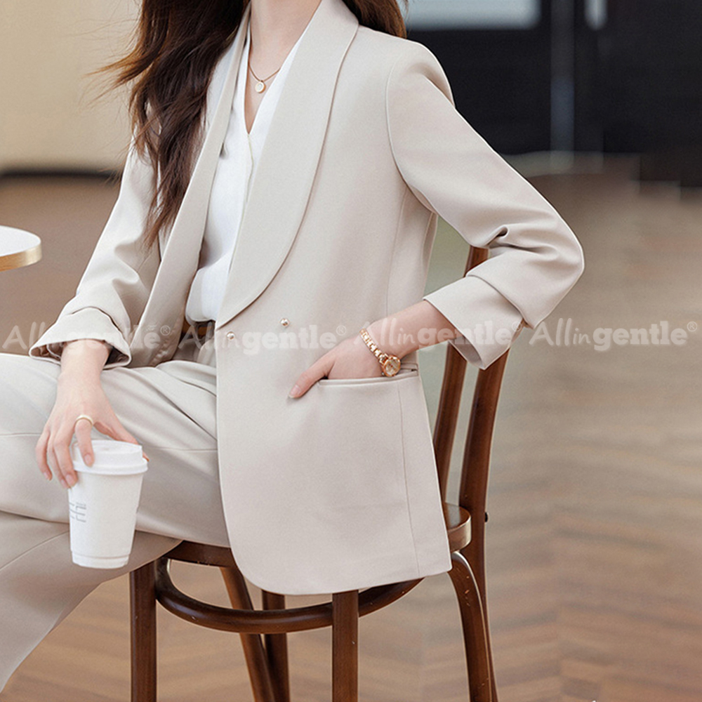 レディースオフィススーツ2ピースセット、レギュラーフィット、 - Formal Attire Woman のレビューと価格