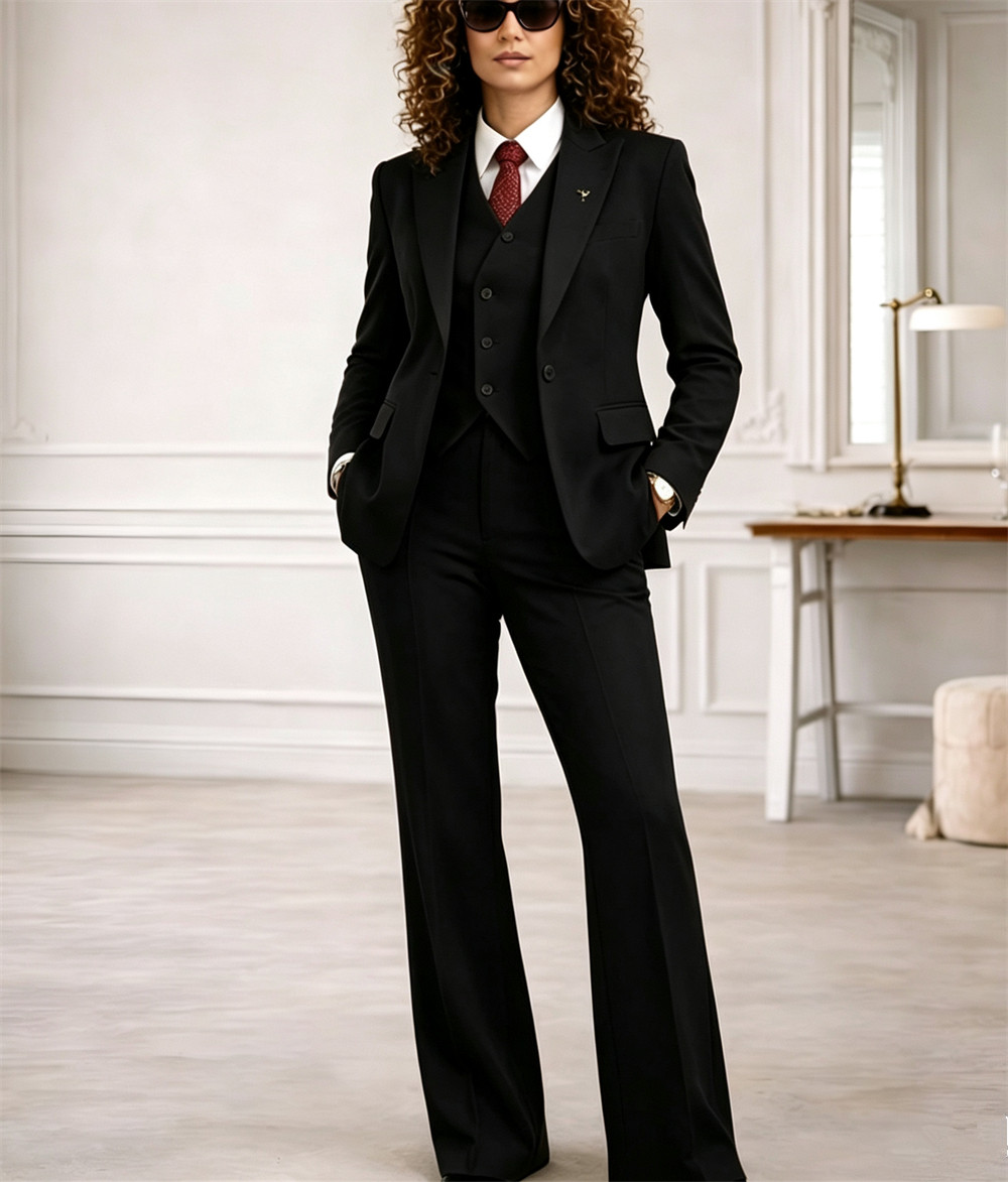 ラストレディーススーツ 3ピース ヴィンテージレトロ パワー - Women Formal Wear Tailor のレビューと価格