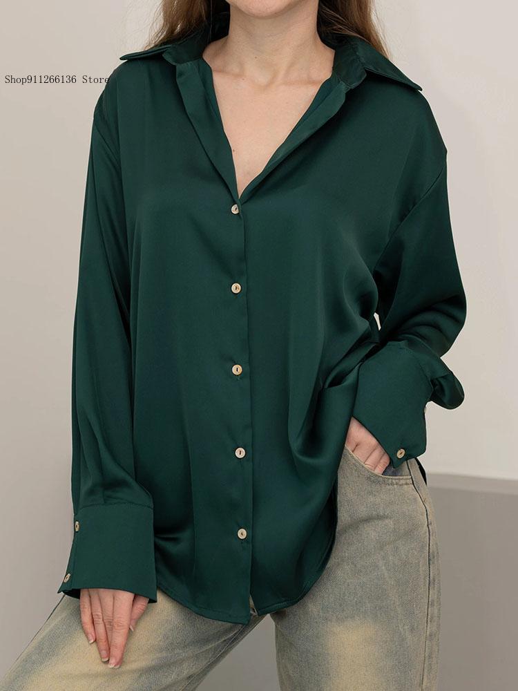 女性用ボタンシルク エレガントなオールマッチオフィスウェア  - Women Luxury Formal Wear のレビューと価格