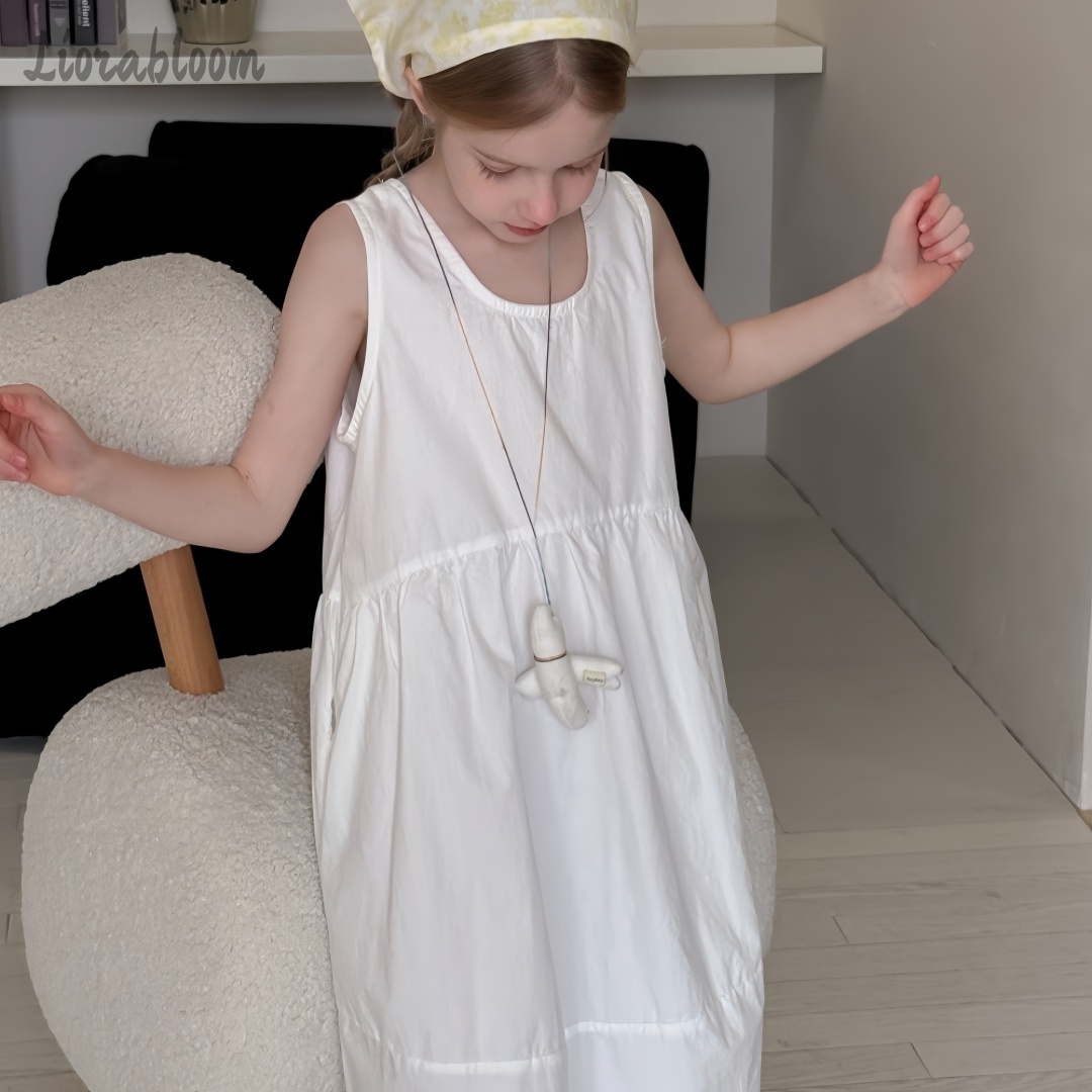 女の子用白いドレス シンプルなマキシドレス 日常着 フラワー - Women Formal Wear H&M のレビューと価格
