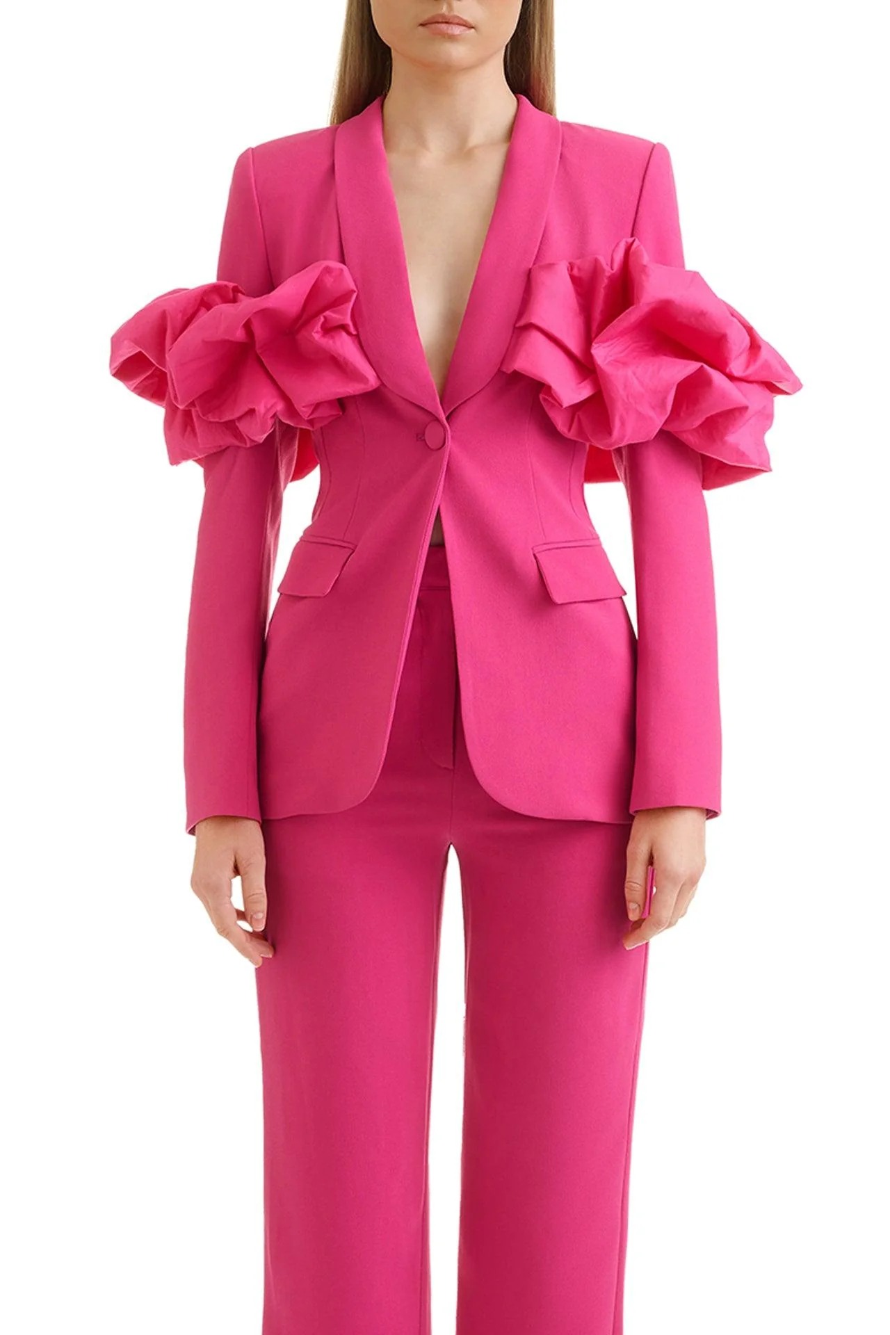 女性のドレススーツガウンエレガントな 1 ボタンアップリケジ - Formal Dress Female のレビューと価格