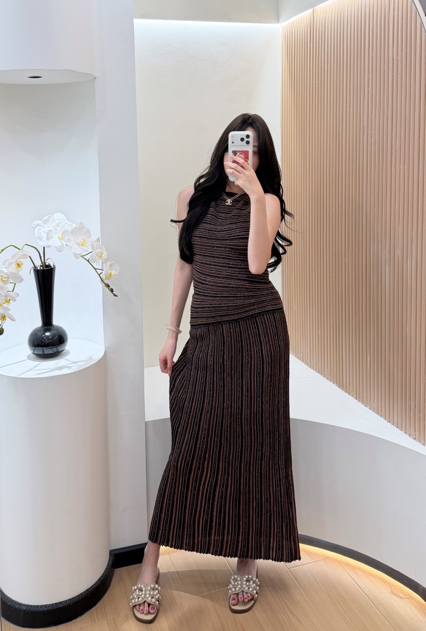 ストライプスパンコール2ピース女性用イブニングガウン エレガ - Formal Attire Woman のレビューと価格