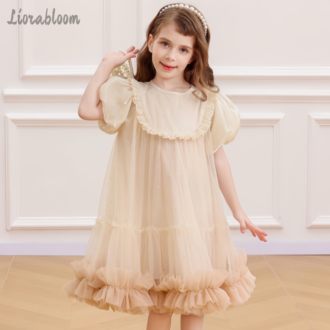 女の子用カーキチュールドレス シンプルなマキシドレス 日常着 - Women Formal Wear H&M のレビューと価格