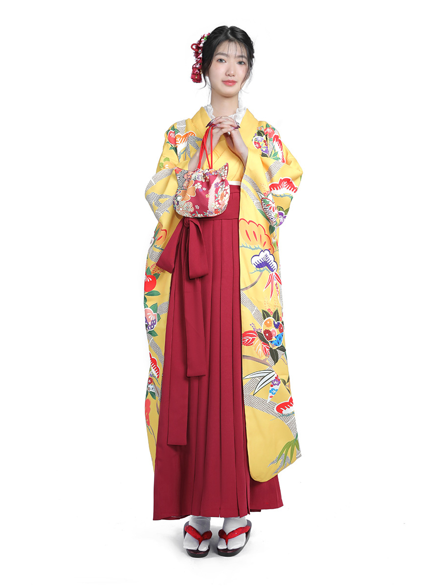 女性用和服セット わびさびスタイル ハカマドレス 伝統的な卒 - Women Formal Wear For Graduation のレビューと価格