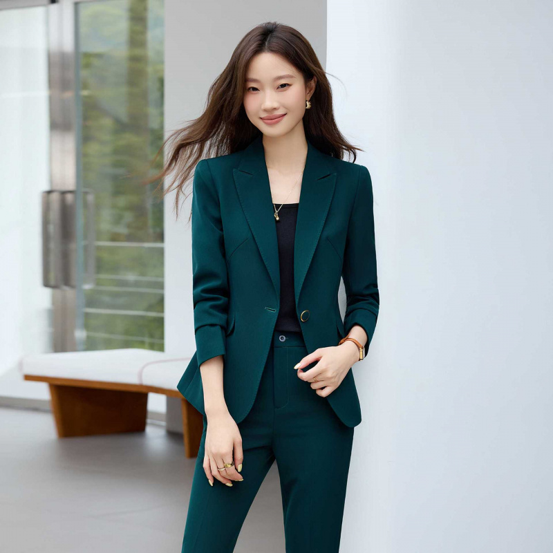 高級エレガントレディーススーツセット2025新作プロフェッシ - Women Formal Wear White Shirt のレビューと価格